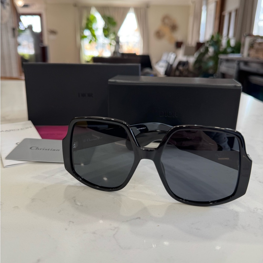 Dior Black Square Sunglasses for Women